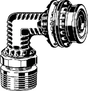 Viega Bogen 90 Grad SC Geopress K 9714G in 40mm x R1 1/4 Kunststoff – Bild 3
