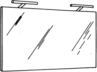 DI Leuchtspiegel, LED-Aufsatzleuchte 750x40x1200mm, LSA120 – Bild 2