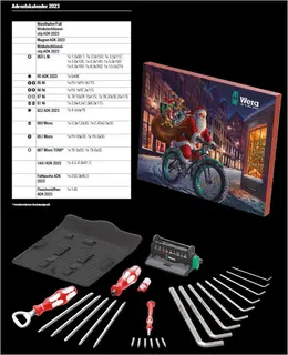 Wera Adventskalender 2023 Bits und Schraubendreher Sortiment