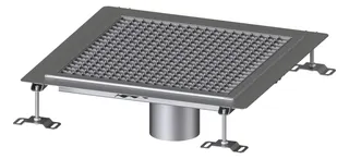 KESSEL-Bodenwanne Ferrofix Klebeflansch H: 6 mm, 500 x 500 mm