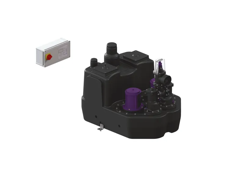 KESSEL-Hebeanlage Aqualift F XL 200 l Duo, SPF 1500-S1, Schieber