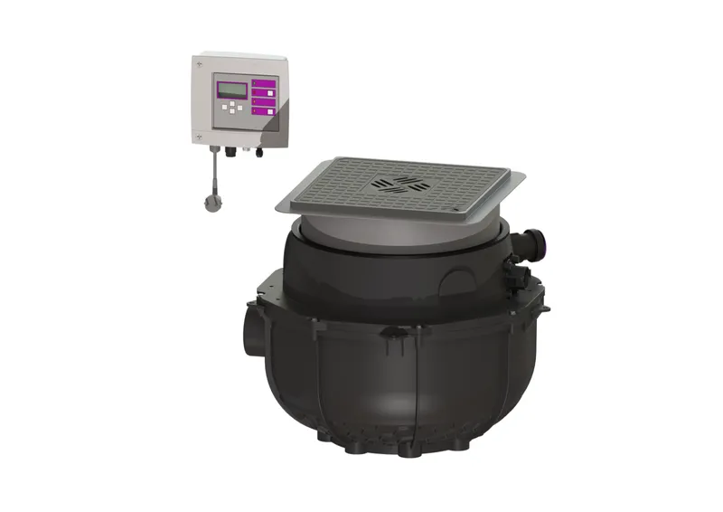 KESSEL-Hebeanlage Aqualift S Compact Tronic, GTF 1200, res., Bodenpl., schw.