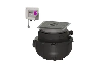 KESSEL-Hebeanlage Aqualift S Compact Tronic, GTF 1200, res., Bodenpl., schw.