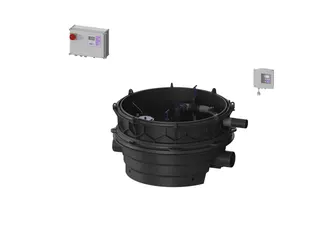 KESSEL-Rückstauhebeanlage Ecolift XL Mono, 2 mot. Klappen, SPF 1500-S3