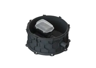 KESSEL-Rückstau-Technikmodul Controlfix DN 125, geschl. Durchgangsgerinne