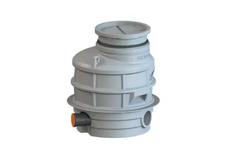 KESSEL-Rückstauschacht LW 1000 Zulauf DN 150, Auslauf DN 150, 1180 mm
