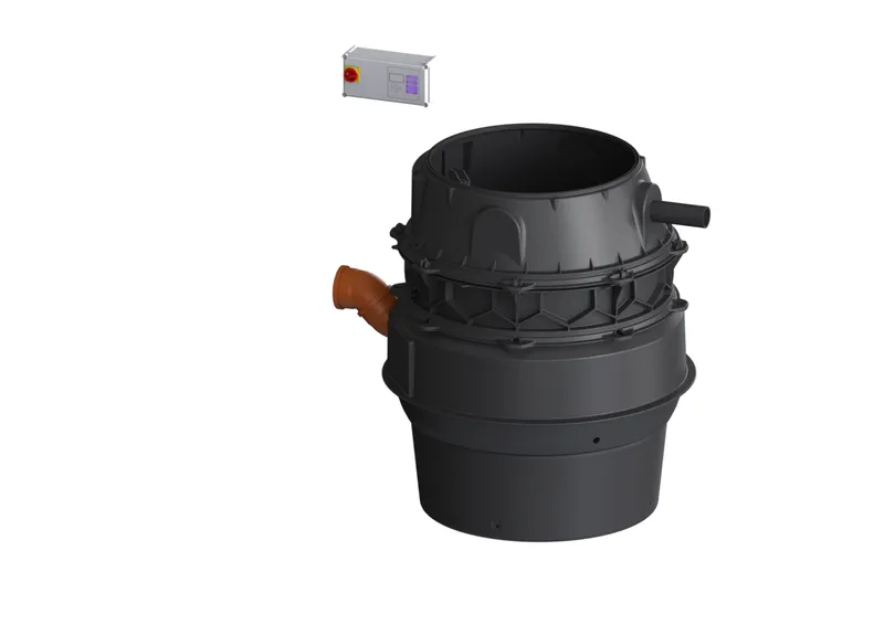 KESSEL-Pumpstation Aquapump XL Duo, SPF 3000-S1, niedrigster Einbau