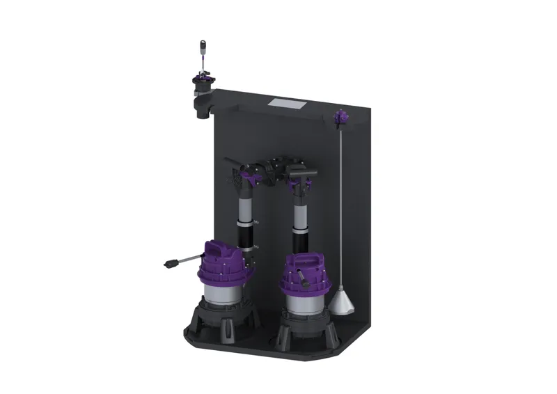 KESSEL-Pumpanlage Aquapump Retrofit Duo, GTF 1200, Tauchglocke