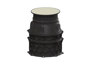 KESSEL-Schachtmodul LW 1000 Bodenplatte Zugang LW 800, 625-874 mm, Klasse K 3