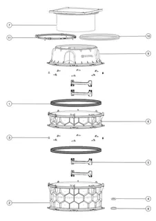 KESSEL-Schachtmodul LW 1000 Bodenplatte Zugang LW 800, 2161-2410 mm, Klasse K 3 – Bild 2