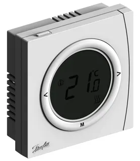 Danfoss Digit, Raumthermostat RET2001MV2 230Vac, LCD, 5-30C, pot,fr, Ausg