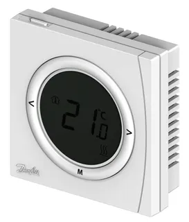 Danfoss Digit, Raumthermostat RET2001MV2 230Vac, LCD, 5-30C, pot,fr, Ausg – Bild 2