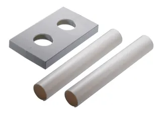 Danfoss rechteckige Wandrosette für VHX 50 mm Anschluss, RAL 9016 – Bild 2