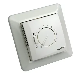 Danfoss Elektron,Boden Thermostat, UP, 16A, Bodenfühler, eckige Zentralscheibe