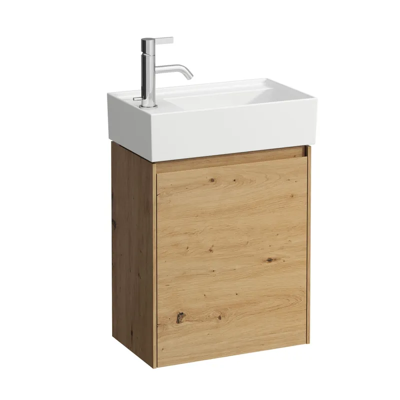 Laufen WTU LANI 270x437x515 1 Tür Scharn. links integ.Griffleiste f.WT H815335 wildeiche