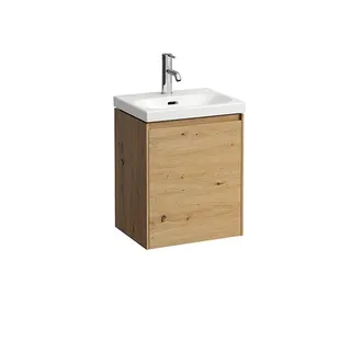 Laufen WTU LANI 339x437x515 1Tür Scharn. re. integ.Griffleiste f.WT H815081 Wildeiche