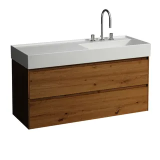 Laufen WTU LANI 448x1182x515 2 Schubl. integ Griffleiste f.WT H813333 wildeiche
