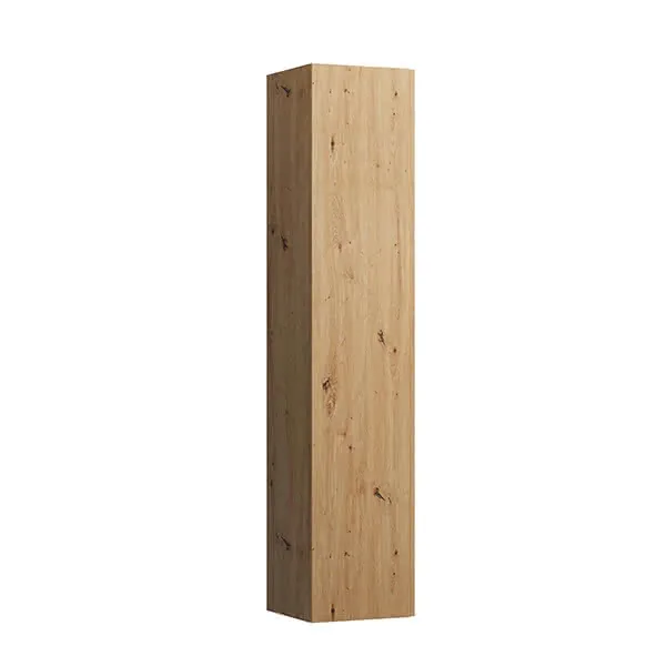Laufen HS LANI 335x353x1650 1Tür Scharn. links 4 Ablg. integ. Griffleiste Wildeiche