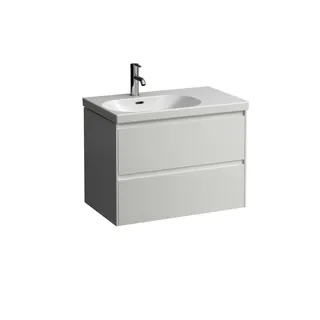 Laufen WTU LANI 448x735x515 2 Schubl. integ. Griffleiste f.WT H817086 Weiß glänzend