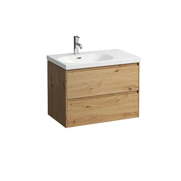 Laufen WTU LANI 448x735x515 2 Schubl. integ. Griffleiste f.WT H817086 Wildeiche