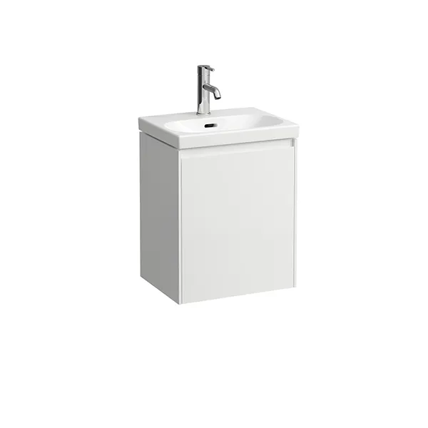 Laufen WTU LANI 339x437x515 1Tür Scharn. links integ.Griffleiste f.WT H815081 weiß matt