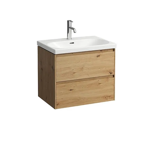 Laufen WTU LANI 442x636x515 2 Schubl. integ. Griffleiste f.WT H810084 Wildeiche