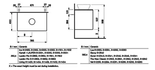 Laufen WTU+WT-Platte LANI 493x785x527 m. Aus mi Platte 12mm 2 Schubl. Soft-Close wem – Bild 2