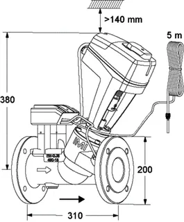 TA Durchgangsregelventil TA-Smart elektron. druckunabh., DN80, PN16, Fl. – Bild 5