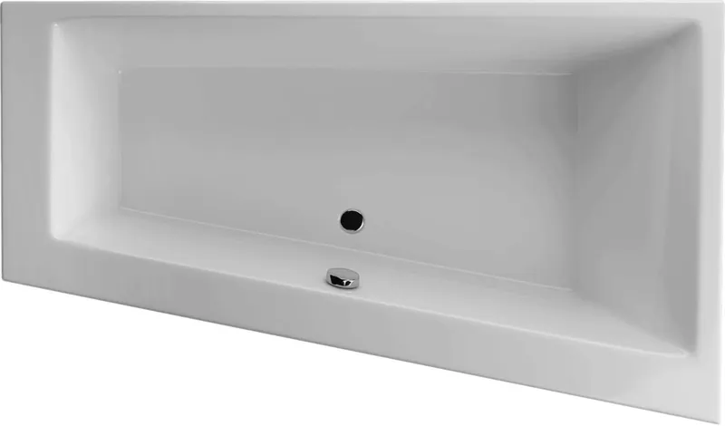 SN 170/100 U rechts weiß Trapezbadewanne 1700x1005/675x485