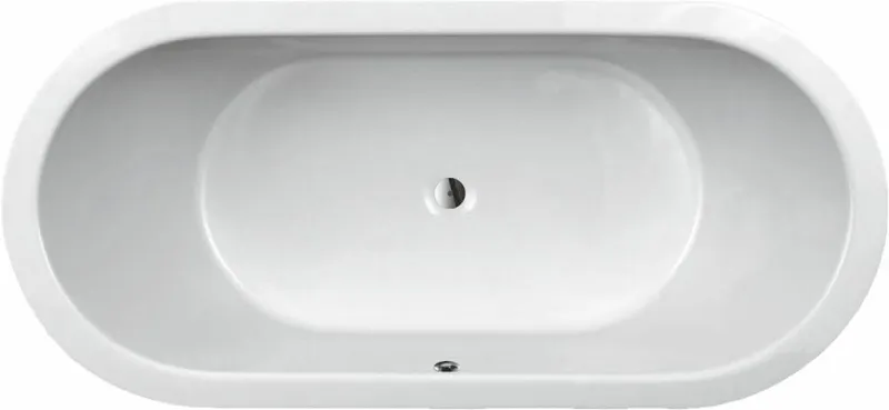 S 180/80 O weiß Ovalbadewanne 1800x800x500