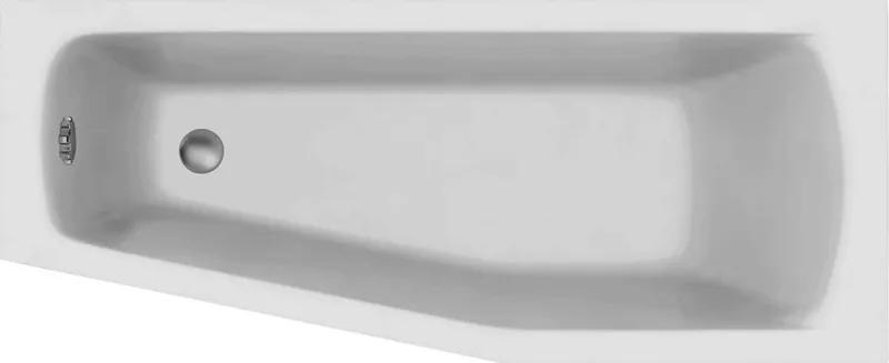 SH 170/70 rechts weiß Kleinraumwanne 1700x700/500x440