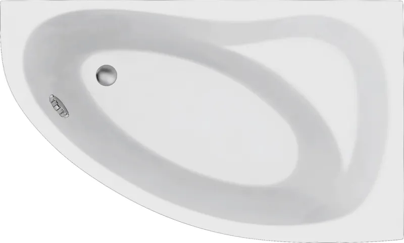 DE 160 U rechts weiß ungl. Eckwanne 1600x900x400