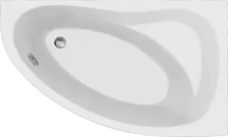DE 160 U rechts weiß ungl. Eckwanne 1600x900x400