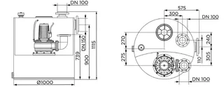 SFA Hochl.-Hebeanl. SANICUBIC 1 SC3.0T mit 1 Kanalradpumpe, 3kW, 400 V – Bild 4