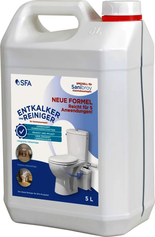 SFA Entkalker/ Spezialreiniger, 5L, für Kleinhebeanlagen, für 5 Anwendungen
