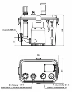 SFA Schmutzwasserpumpe SANIFAST S 100, universeller Einsatz mit gr. Nutzvolumen – Bild 5
