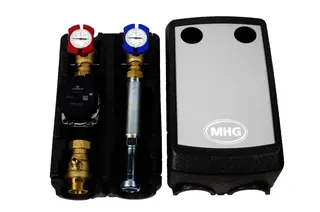 MHG Pumpengruppe DN25, ungemischt VL links, UPM3