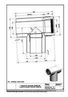 MHG T-Stück für Kaskade DN 80/125 – Bild 2