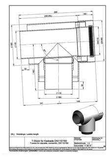 MHG T-Stück für Kaskade DN 110/160 – Bild 2