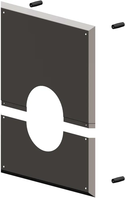 MHG Wandblende DN 110 mit Hinterlüftung (2-teilig)