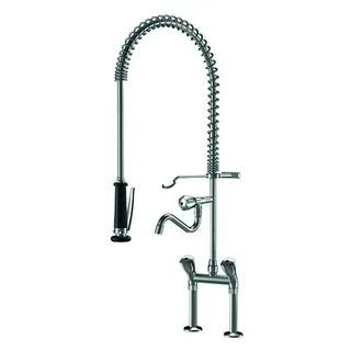 KWC Zweigriffmischer GASTRO Geschirr-br. AD153, A300, Stand, ganzchrom – Bild 2