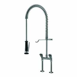 KWC Zweigriffmischer GASTRO Geschirr-br. AD153, ganzchrom – Bild 2