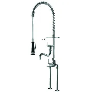 KWC Hebelmischer GASTRO Schwenkauslauf AD153 A300 B370,Anschl,340mm, ganzchrom – Bild 2