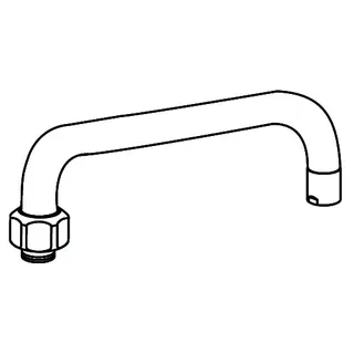 KWC Schwenkauslauf GASTRO A300 H 140, ganzchrom