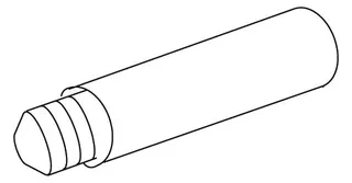 KWC Verlängerung GASTRO L60/M12 zu Halter, ganzchrom