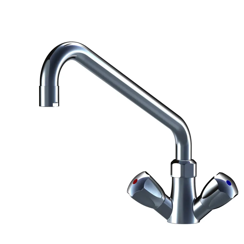 KWC Zweigriffmischer GASTRO Schwenkausl. A300 T200, ganzchrom