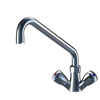 KWC Zweigriffmischer GASTRO Schwenkausl. A300 T200, ganzchrom