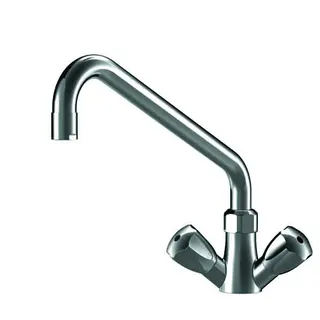 KWC Zweigriffmischer GASTRO Schwenkausl. A300 T200, ganzchrom – Bild 2
