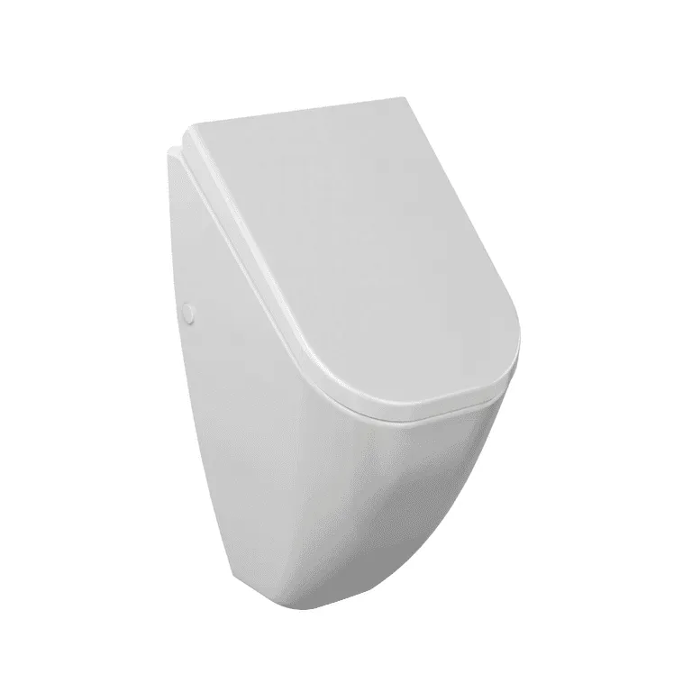VT Urinal Pure Style mit Deckel Absenkautomatik Zulauf hinten Weiß HG