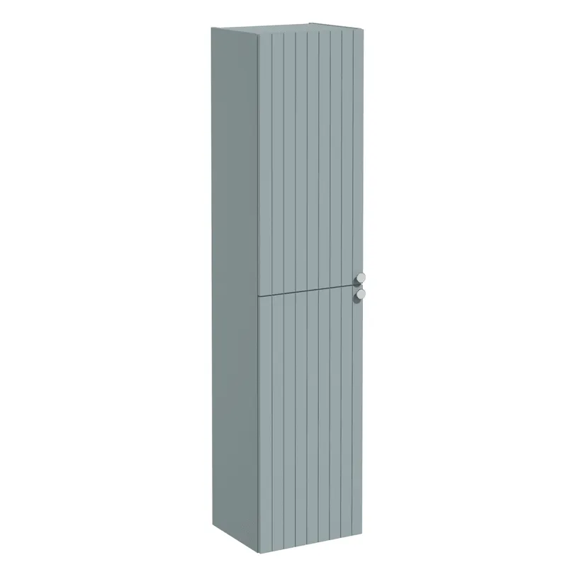 VitrA Hochschrank Root Groove 42x36x180cm 2 Türen Fjordgrün Matt